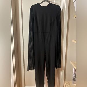 Black cape jumpsuit